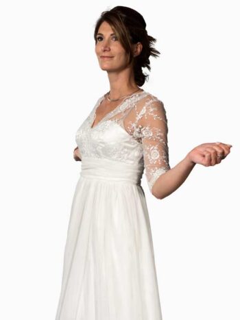 Brautkleider prinzessin-Stil Tüll Creme Modell Melanie